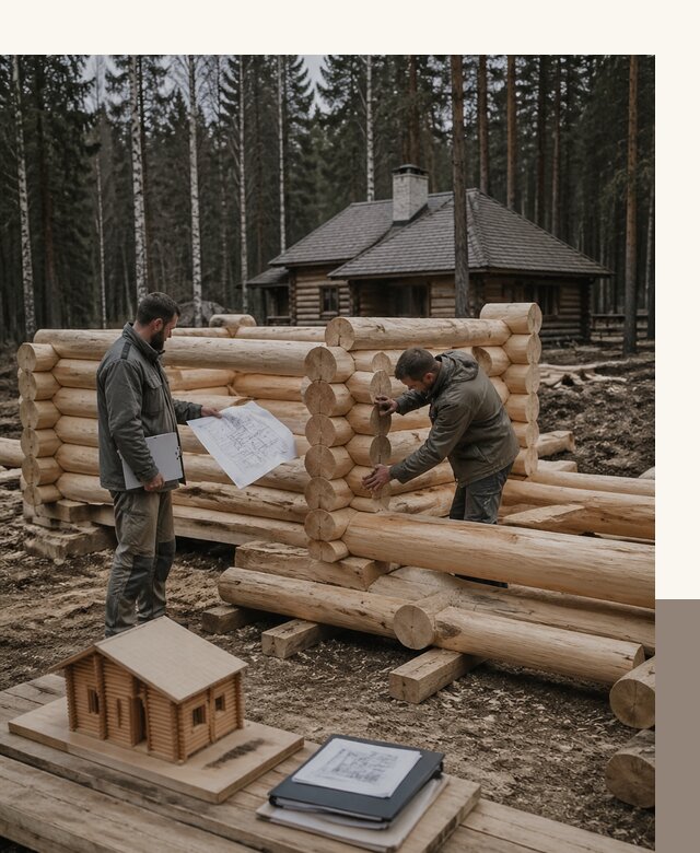 Проектирование и строительство домов из бревна в Обнинске